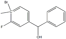 4-Bromo-3-fluoro-4-methylbenzhydrol 结构式