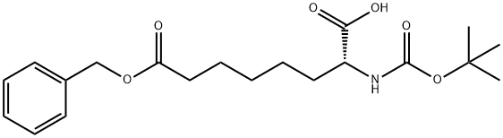 BOC-R-2-氨基辛二酸-8-苄酯 结构式