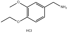 (4-ethoxy-3-methoxyphenyl)methanamine hydrochloride 结构式