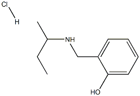2-{[(butan-2-yl)amino]methyl}phenol hydrochloride 结构式