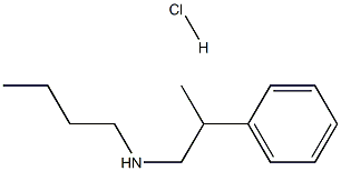 butyl(2-phenylpropyl)amine hydrochloride 结构式