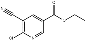 6-氯-5-氰基-2-甲基烟酸乙酯 结构式