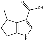 4-甲基-1,4,5,6-四氢环戊二[C]吡唑-3-羧酸 结构式