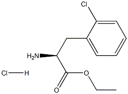 DL-2-氯苯丙氨酸乙酯盐酸盐 结构式