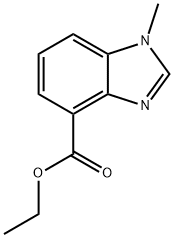 1-甲基-4-苯并咪唑甲酸乙酯 结构式