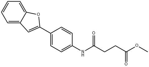 methyl 4-{[4-(1-benzofuran-2-yl)phenyl]amino}-4-oxobutanoate 结构式