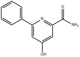 4-hydroxy-6-phenylpyridine-2-carboxamide 结构式