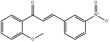 (2E)-1-(2-methoxyphenyl)-3-(3-nitrophenyl)prop-2-en-1-one 结构式