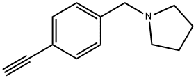 PYRROLIDINE, 1-[(4-ETHYNYLPHENYL)METHYL] 结构式