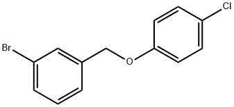 1-Bromo-3-(4-chlorophenoxymethyl)benzene 结构式