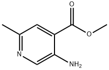 5-氨基-2-甲基异烟酸甲酯 结构式