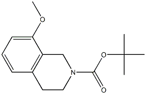 tert-butyl 8-methoxy-3,4-dihydroisoquinoline-2(1H)-carboxylate 结构式