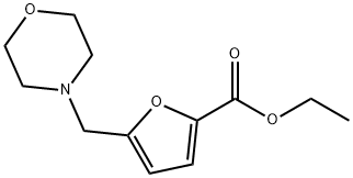 5-Morpholin-4-ylmethyl-furan-2-carboxylic acid ethyl ester 结构式