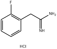 2-(2-fluorophenyl)ethanimidamide hydrochloride 结构式