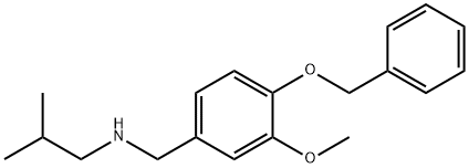 {[4-(benzyloxy)-3-methoxyphenyl]methyl}(2-methylpropyl)amine 结构式