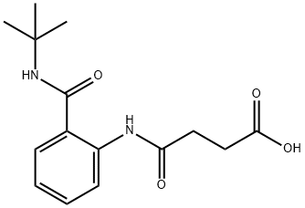 4-({2-[(tert-butylamino)carbonyl]phenyl}amino)-4-oxobutanoic acid 结构式