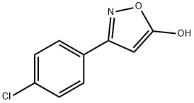 3-(4-氯苯基)-5-羟基异噁唑 结构式