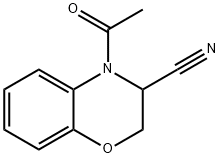 4-Acetyl-3,4-dihydro-2H-benzo[1,4]oxazine-3-carbonitrile 结构式