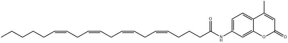 (5Z,8Z,11Z,14Z)-N-(4-methyl-2-oxochromen-7-yl)icosa-5,8,11,14-tetraenamide 结构式