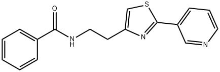 N-(2-(2-(pyridin-3-yl)thiazol-4-yl)ethyl)benzamide 结构式