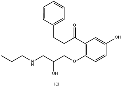 5-羟基普罗帕酮盐酸盐 结构式