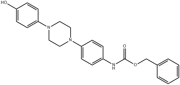 Benzyl (4-(4-(4-Hydroxyphenyl)piperazin-1-yl)phenyl)carbamate 结构式