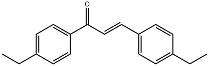 (2E)-1,3-bis(4-ethylphenyl)prop-2-en-1-one 结构式