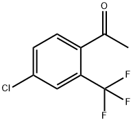 1-(4-Chloro-2-trifluoromethyl-phenyl)-ethanone 结构式
