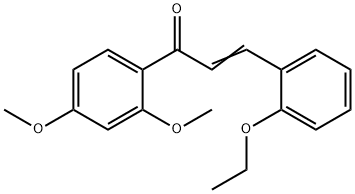 (2E)-1-(2,4-dimethoxyphenyl)-3-(2-ethoxyphenyl)prop-2-en-1-one 结构式