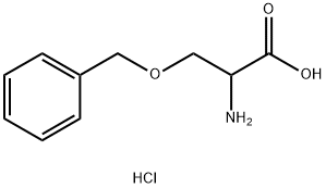 2-amino-3-(benzyloxy)propanoic acid hydrochloride 结构式