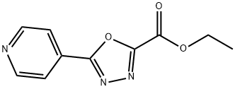 5-(吡啶-4-基)-1,3,4-恶二唑-2-甲酸乙酯 结构式
