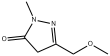 3-(methoxymethyl)-1-methyl-4,5-dihydro-1H-pyrazol-5-one 结构式