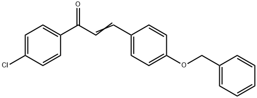 (2E)-3-[4-(benzyloxy)phenyl]-1-(4-chlorophenyl)prop-2-en-1-one 结构式