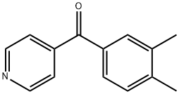 4-(3,4-二甲基苯甲酰基)吡啶 结构式