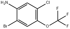 2-Bromo-5-chloro-4-(trifluoromethoxy)aniline 结构式