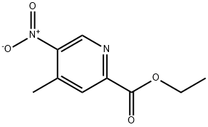 4-甲基-5-硝基吡啶甲酸乙酯 结构式