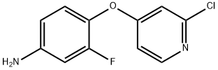 4-(2-Chloro-pyridin-4-yloxy)-3-fluoro-phenylamine 结构式