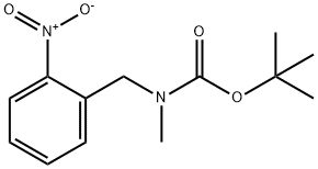 (N-甲基-N-叔丁氧羰基氨基甲基)-硝基苯 结构式