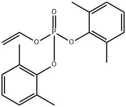 BIS(2,6-DIMETHYLPHENYL) VINYL PHOSPHATE 结构式
