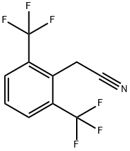 2-(2,6-双(三氟甲基)苯基)乙腈 结构式