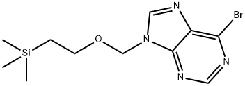 6-bromo-9-((2-(trimethylsilyl)ethoxy)methyl)-9H-purine 结构式