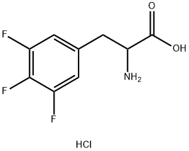 2-氨基-3-(3,4,5-三氟苯基)丙酸盐酸盐 结构式