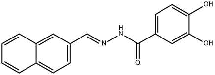 3,4-dihydroxy-N'-(2-naphthylmethylene)benzohydrazide 结构式