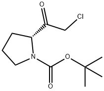 (R)-tert-butyl 2-(2-chloroacetyl)pyrrolidine-1-carboxylate 结构式