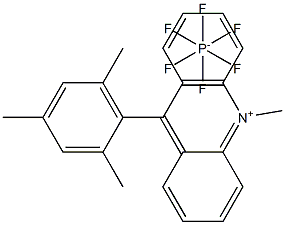 9-三甲基-10-甲基吖啶-10-六氟磷酸盐 结构式