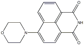 6-morpholin-4-ylbenzo[de]isoquinoline-1,3-dione 结构式