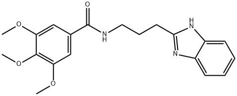 N-(3-(1H-benzo[d]imidazol-2-yl)propyl)-3,4,5-trimethoxybenzamide 结构式