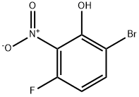 6-溴-3-氟-2-硝基苯酚 结构式