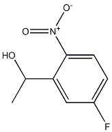 1-(5-氟-2-硝基苯基)乙醇 结构式