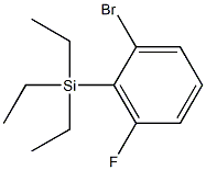 (2-bromo-6-fluorophenyl)-triethylsilane 结构式
